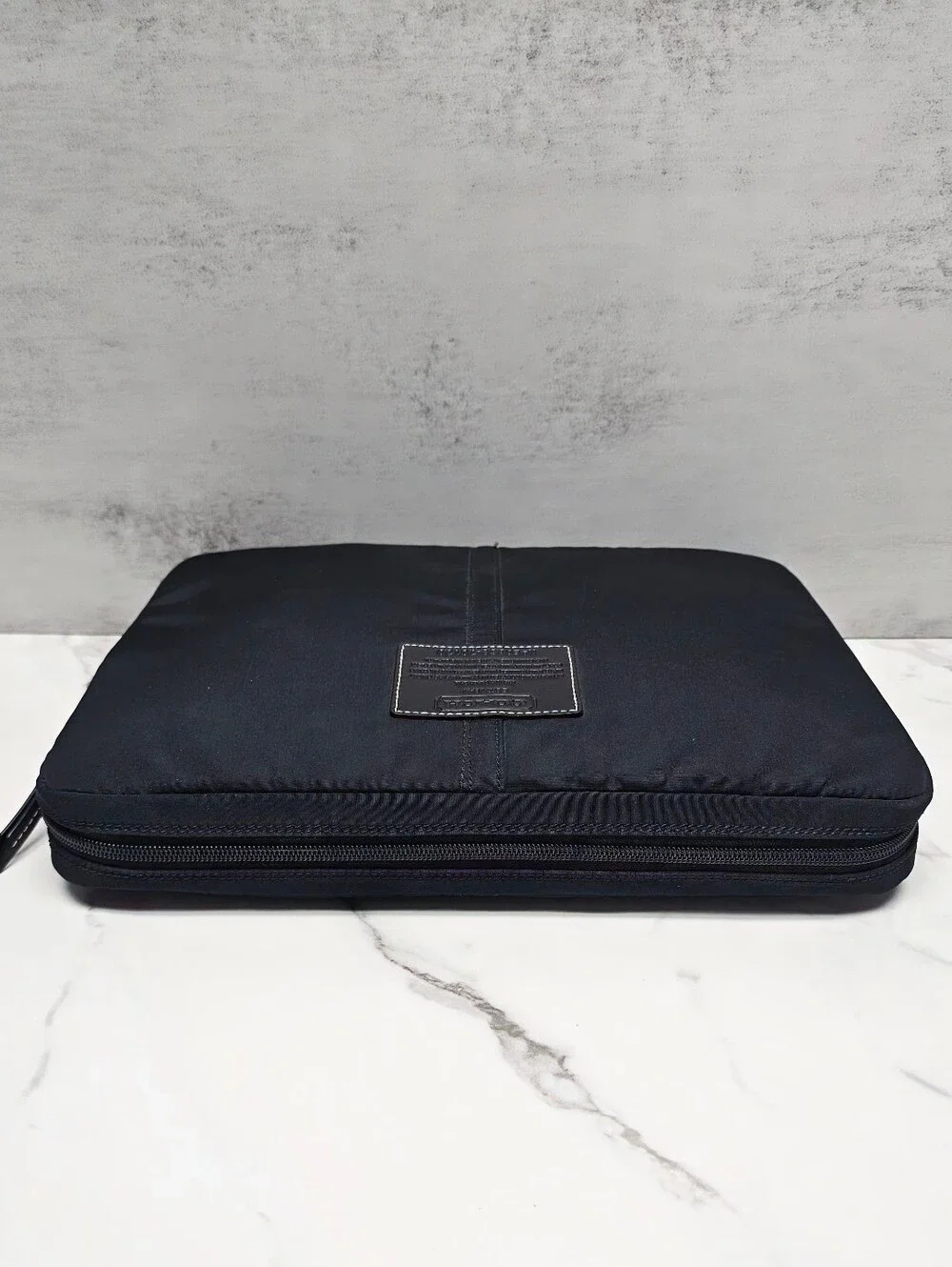 Coach Black Nylon Padded Laptop Sleeve